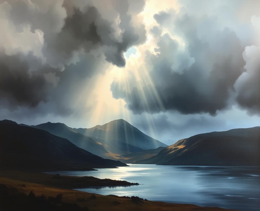 Rays — original oil painting